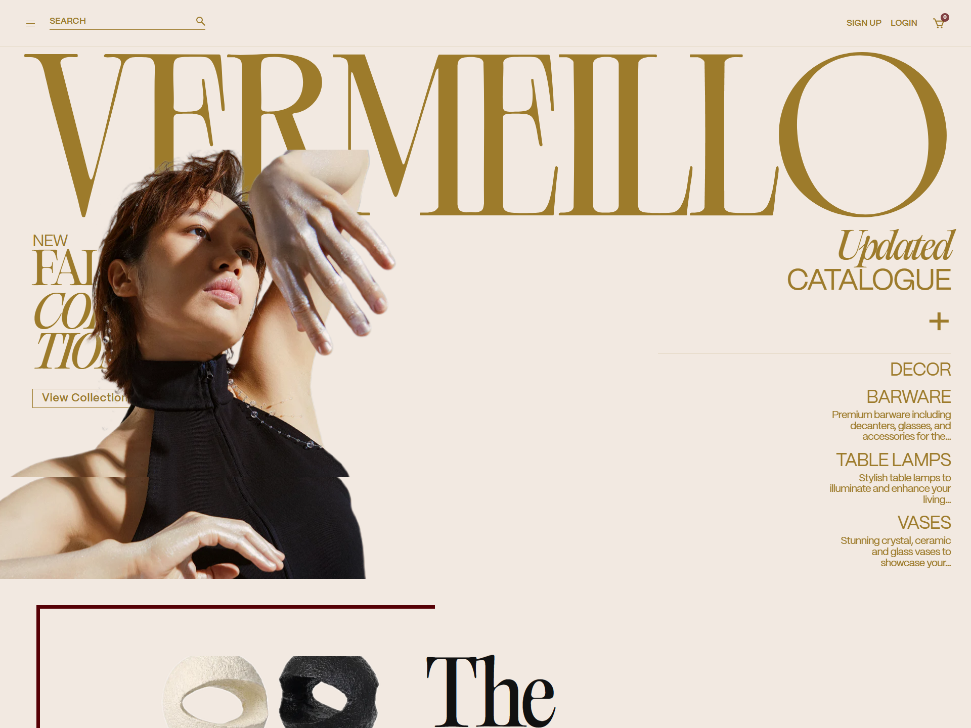 Vermeillo website preview - top of page